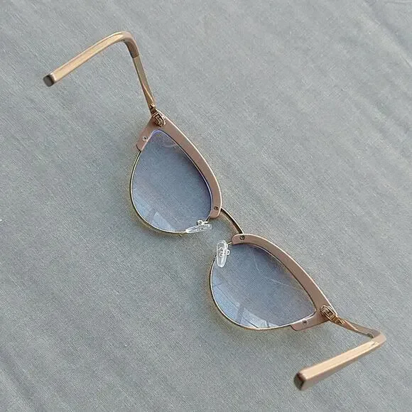 🔥SALE🔥 Pink Cat Eye Half Frame Glasses retro anti-blue light computer specks - Picture 3 of 10